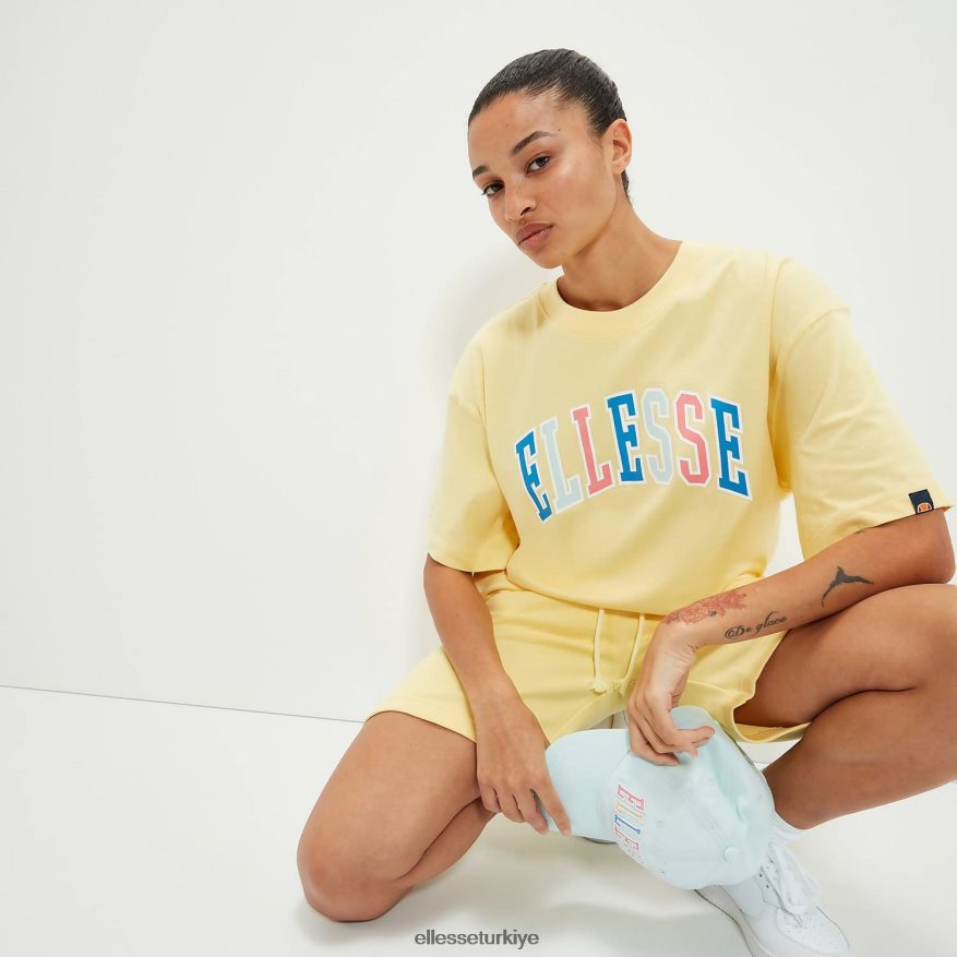 üniseks calipsi tişört JDV02R73 Giyim Ellesse açık sarı