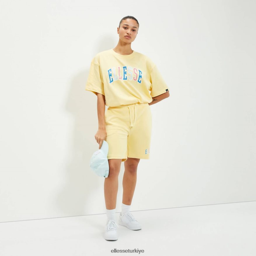 üniseks calipsi tişört JDV02R73 Giyim Ellesse açık sarı