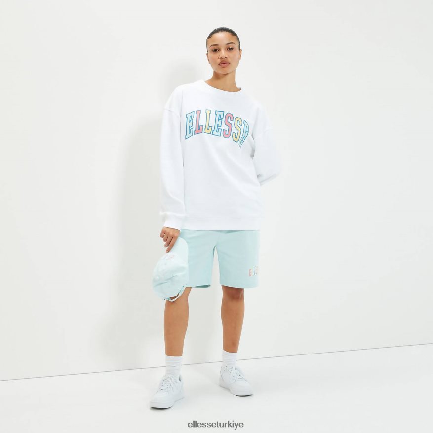 üniseks şemsiye kazak JDV02R303 Giyim Ellesse beyaz