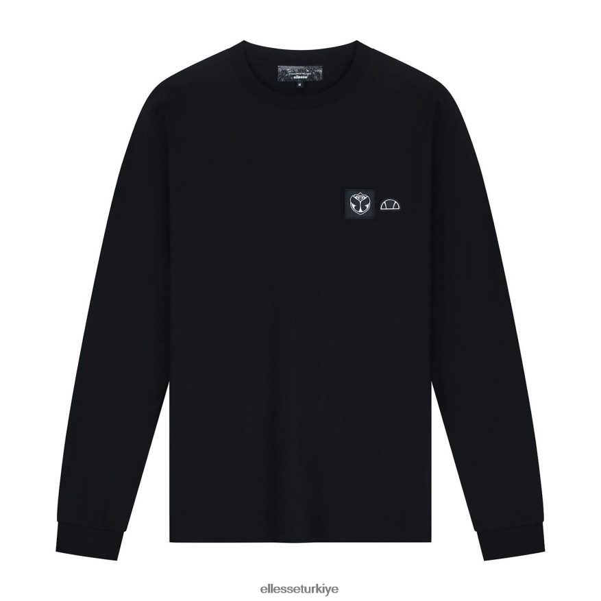 üniseks yarınland uzun kollu sweatshirt JDV02R23 Giyim Ellesse siyah